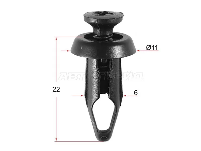 Клипса подкрылка GM (1 шт.) (SAT: ST-M10952)