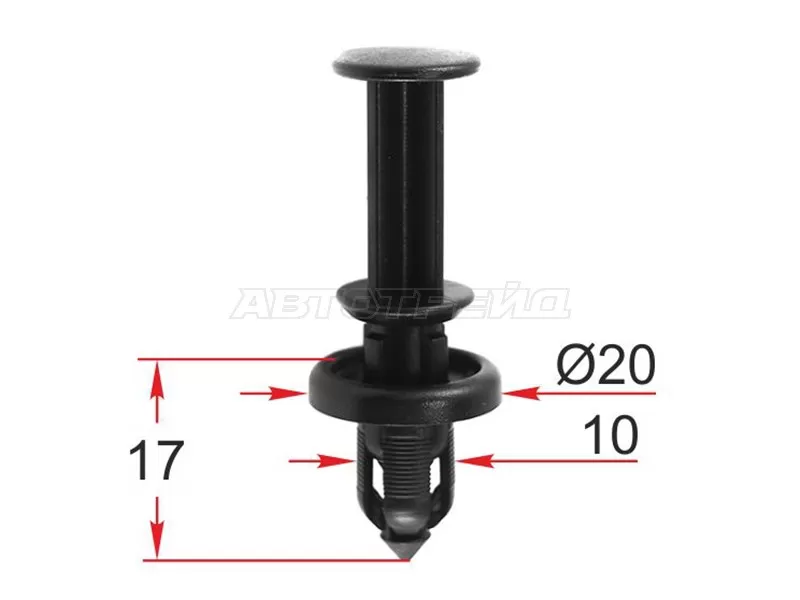 Клипса крепежная HONDA (1 шт.) (SAT: ST-M12435)