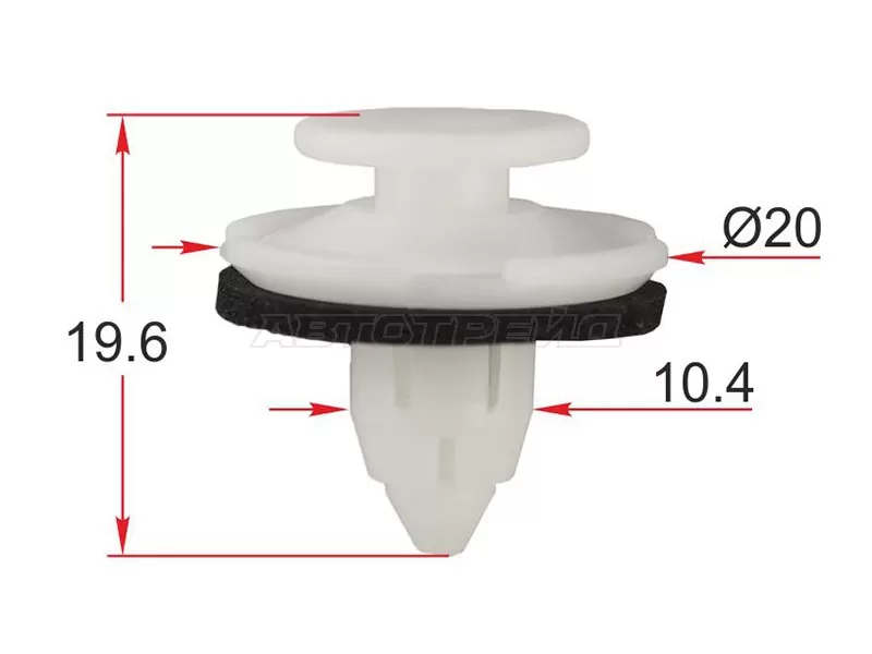 Клипса обшивки двери HONDA (1 шт.) (SAT: ST-M12347)