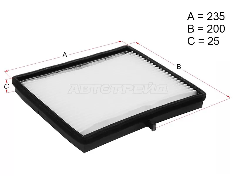 Фильтр салона CHEVROLET LACETTI 05- /DAEWOO NUBIRA 05- (HOSU: HSCF0005)