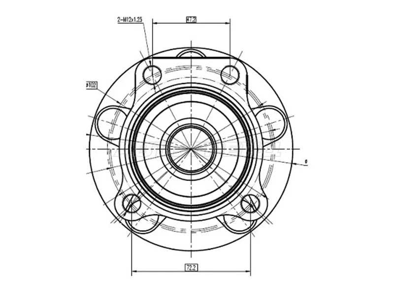 Ступичный узел перед SUBARU FORESTER SH,SJ  / IMPREZA GH  / LEGACY BP,BL,BM,BR (SAT: ST-28373-FG000)