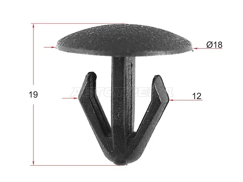 Клипса фиксатор TOYOTA /LEXUS /HONDA (1 шт.) (SAT: ST-M10274)