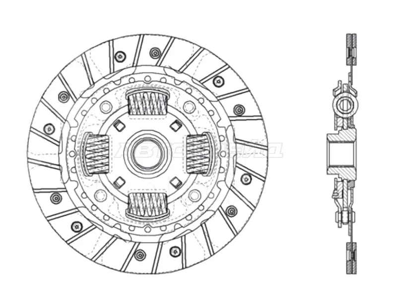 Диск сцепления MAZDA 3 1.3-1.6 04-09 (PHC: MZ-40)