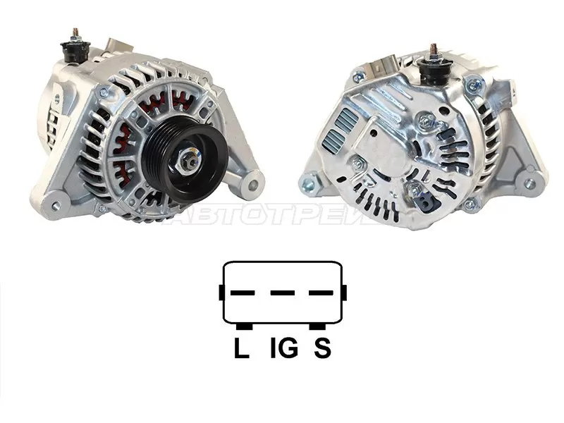 Генератор TOYOTA COROLLA /FIELDER 1.4-1.8 02- /CELICA /RAV4 1.8 00- 1 /3 /4ZZ 12V 80A (SAT: ST-27060-22050)