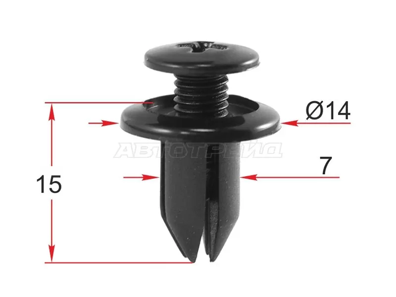Клипса крепежная HONDA /MAZDA /GM (1 шт.) (SAT: ST-M12295)
