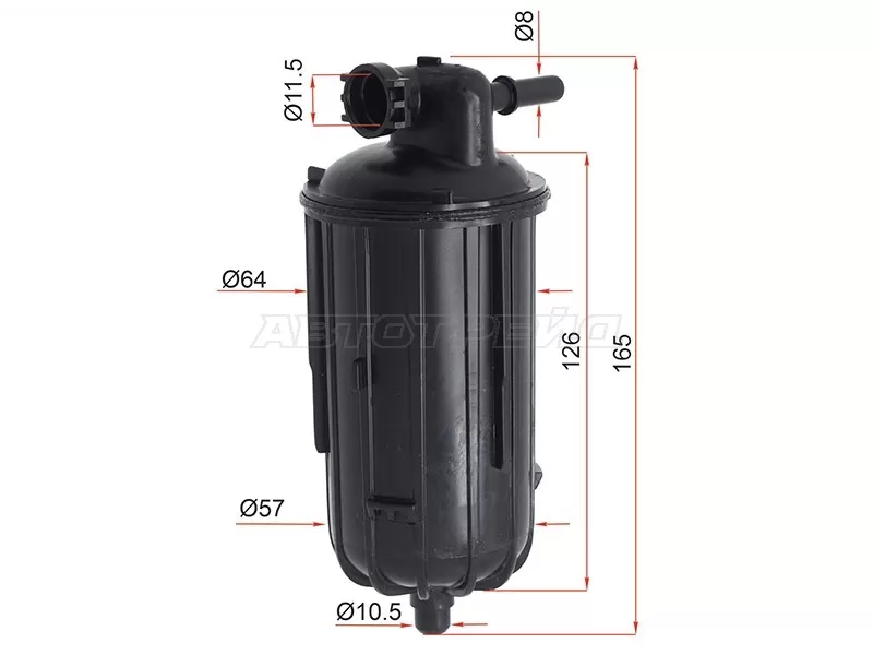 Фильтр топливный AUDI A4 /S4 07-14 /A5 /S5 07-16 (SAT: ST-8K0201511A)