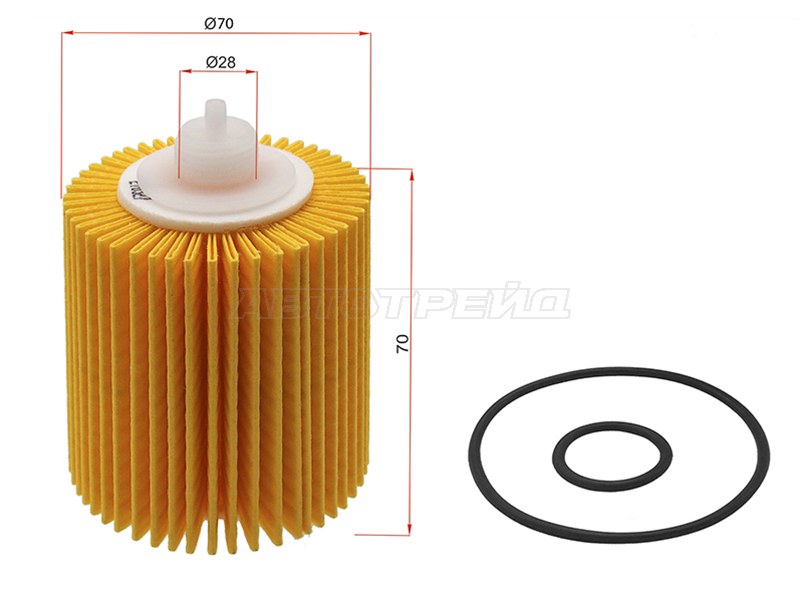 Фильтр масляный (картридж) TOYOTA CAMRY, RX350 2GR-FE 06- (EXCEL JAPAN: ETO-136)