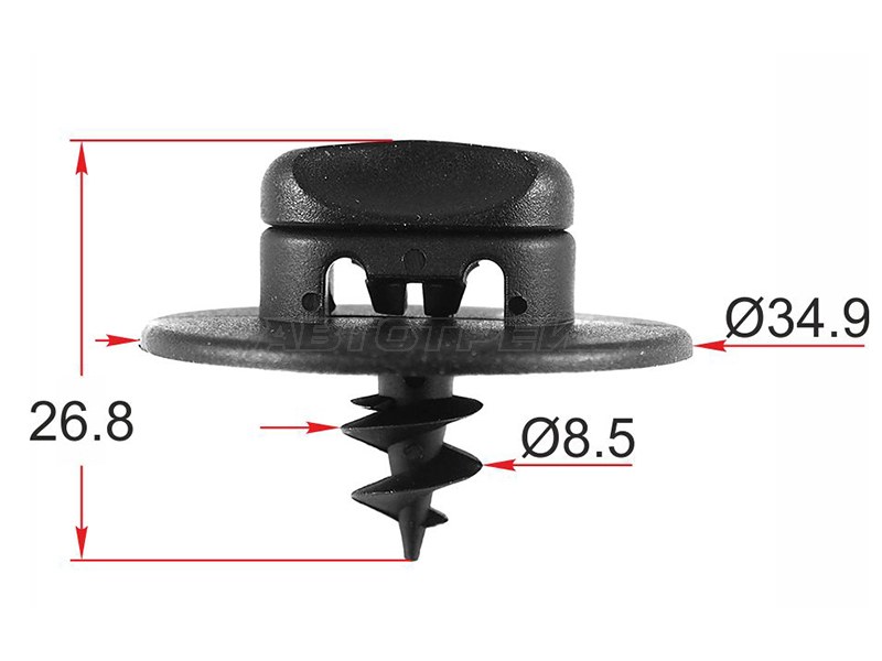 Клипса крепления коврика салона VAG (1 шт.) (SAT: ST-M12501)