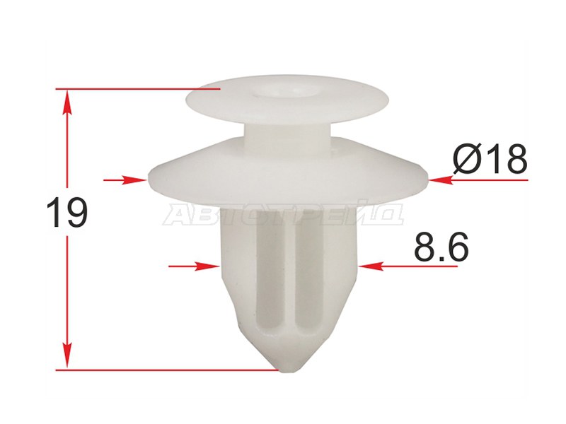 Клипса крепежная TOYOTA /LEXUS (1 шт.) (SAT: ST-M12277)