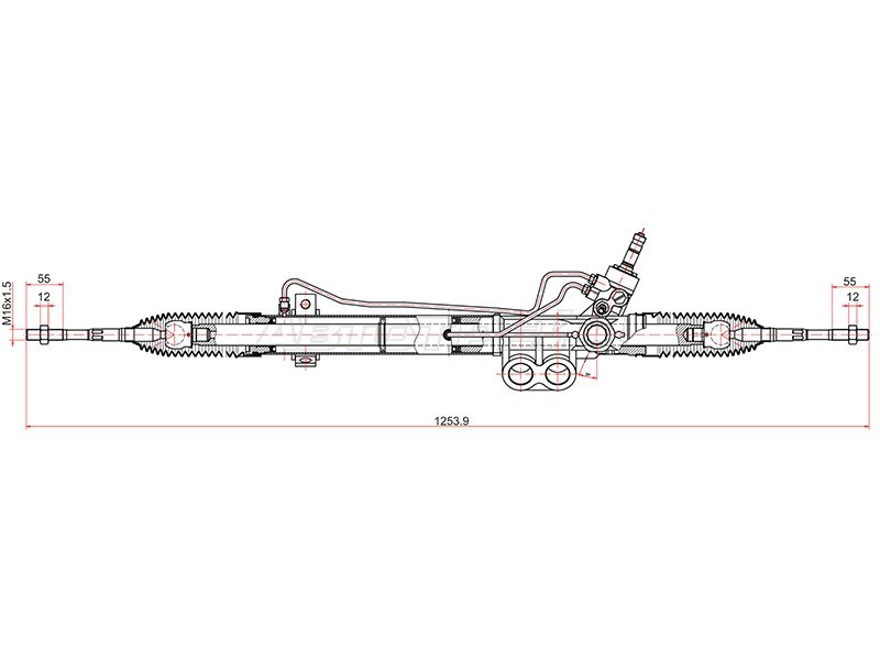 Рейка рулевая NISSAN PATHFINDER 05-14 LHD (SAT: ST-49001-EA010)